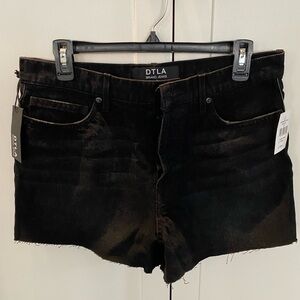 DTLA black cut off shorts waist 31